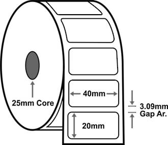 40x20mm x2,000 labels