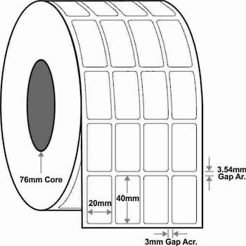 20x40mm x15,000 labels