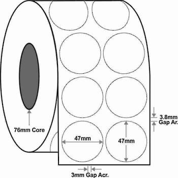 47mm Circle x6,000 labels