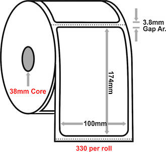 Courier Post 100x174 - 38mm Core