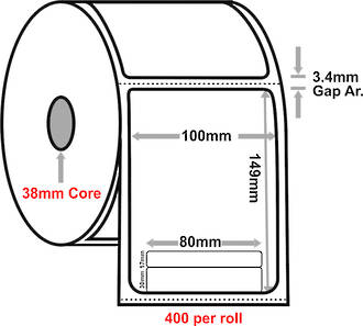 Courier Post 100x149 - 38mm Core