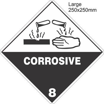 Corrosive 8 Large Vinyl Single Labels