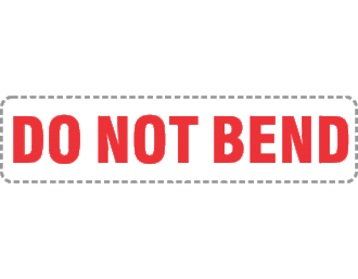 Do Not Bend x250 labels