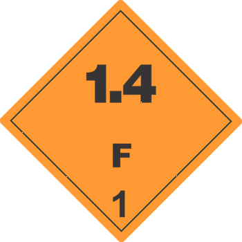 Explosive 1.4 F 1 x500 labels