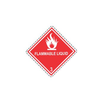 Flammable Liquid 3 Small x500 labels