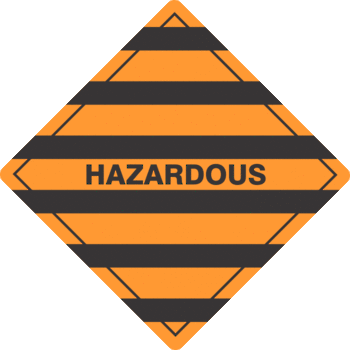 Hazardous x500 labels