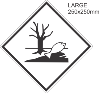 Environmentally Hazardous Large Vinyl Single Labels