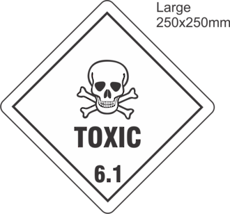 Toxic 6 Large Vinyl Single Labels