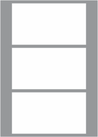 3 Labels per sheet 160x89.5mm x100 sheets