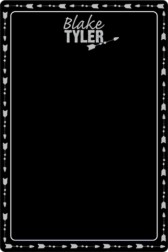 Chalkboard XL Arrow Personalised Names