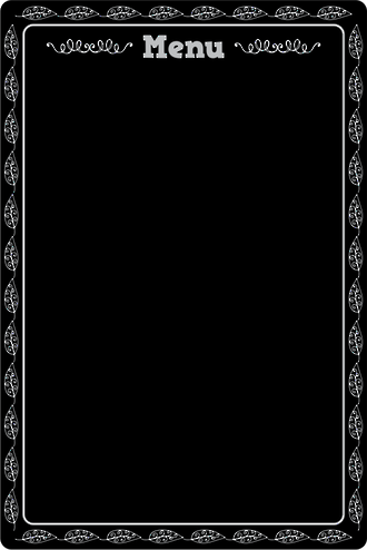 Chalkboard XL Menu
