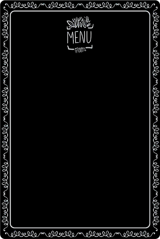 Chalkboard XL Menu