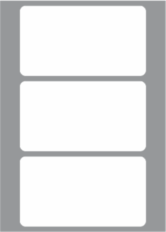 3 Labels per sheet 160x89.5mm x100 sheets
