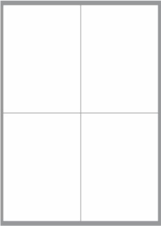 4 Labels per sheet 102x144.5mm x100 sheets