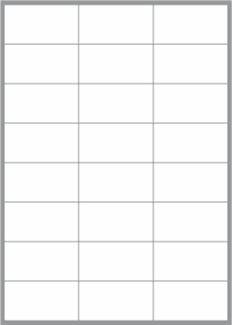 24 Labels per sheet 68x36mm x100 sheets