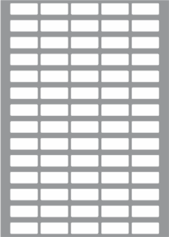 70 Labels per sheet 35x15mm x100 sheets