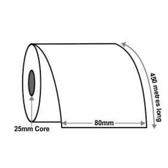80mm x 450m In T40