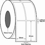 39x91mm x3,500 labels