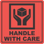 Handle With Care x500 labels
