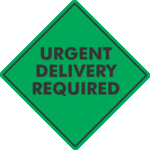 Urgent Delivery Required x500 labels