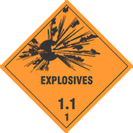 Explosive 1.1 1 x500 labels