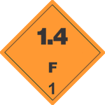 Explosive 1.4 F 1 x500 labels