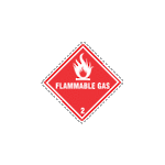 Flammable Gas 2.1 Small x500 labels
