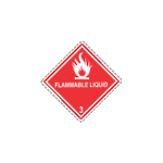 Flammable Liquid 3 Small x500 labels