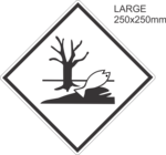 Environmentally Hazardous Large Vinyl Single Labels
