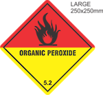 Organic Peroxide Large Vinyl Single Labels