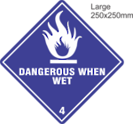 Dangerous When Wet Large Vinyl Single Labels
