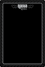 Chalkboard XL Hearts Personalised Names