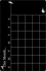 Chalkboard XL Monthly Calendar