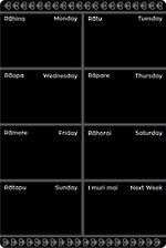 Chalkboard XL Weekly Calendar
