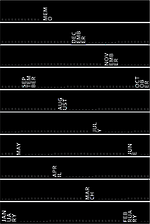 Chalkboard XL Annual Calendar