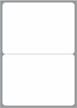 2 Labels per sheet 199x142.5mm x100 sheets