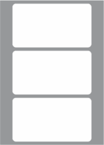 3 Labels per sheet 160x89.5mm x100 sheets