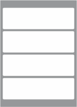 4 Labels per sheet 198x60mm x100 sheets