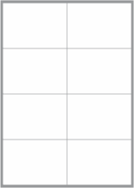 8 Labels per sheet 102x72mm x100 sheets