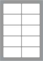 10 Labels per sheet 88x50mm x100 sheets