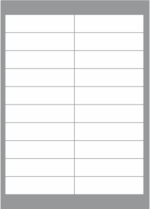 20 Labels per sheet 98x25.5mm x100 sheets